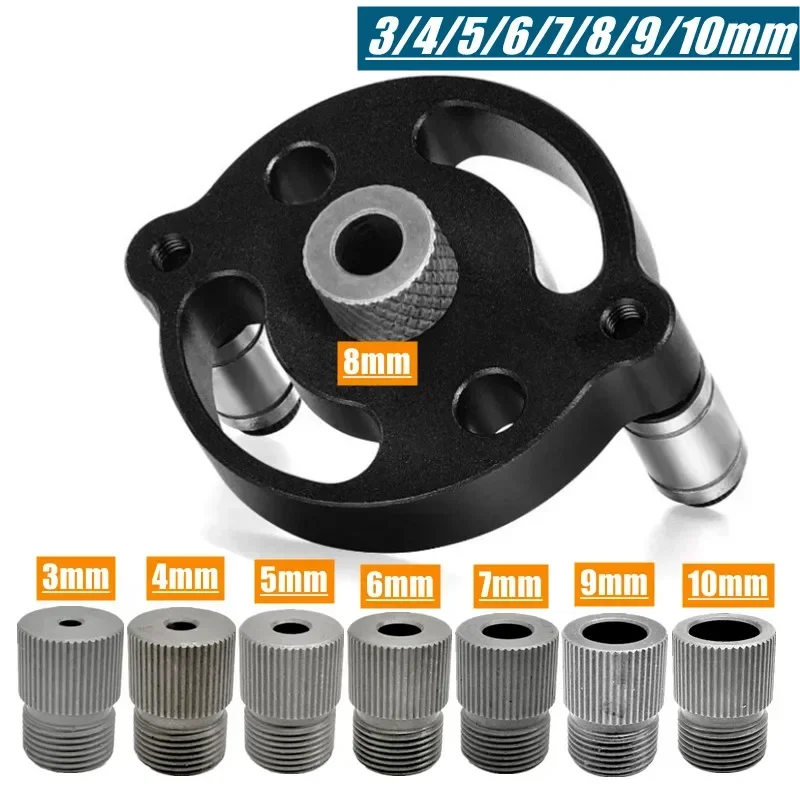 Verbesserte 3-10mm vertikale Taschen loch vorrichtung selbst zentrierende Dübel vorrichtung Holz bearbeitungs legierung Lochbohr führung Puncher Locator Werkzeuge Image