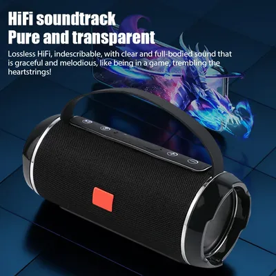 TG Bluetooth 5.3 Lautsprecher TWS Wireless Leistungsstarke Box Tragbare Outdoor-Lautsprecher Wasserdichter Subwoofer 3D-Stereo-Sound Freisprechanruf Image