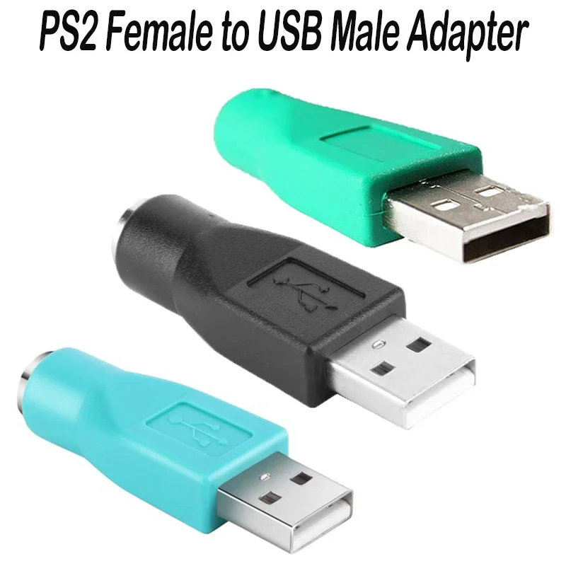 Ps2 zu usb männlich buchse adapter konverter anschluss für tastatur maus usb stecker zu stecker tastatur adapter kopf adapter Image