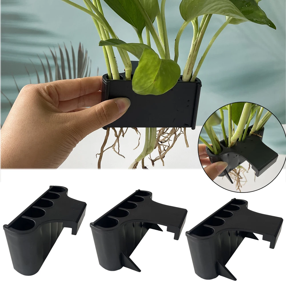 Pflanzen anbau Rack Pflanzer Korb mit integriertem Haken einfach zu installieren Pflanzer Regal Pflanzen halter für Aquarium/Aquarium Image