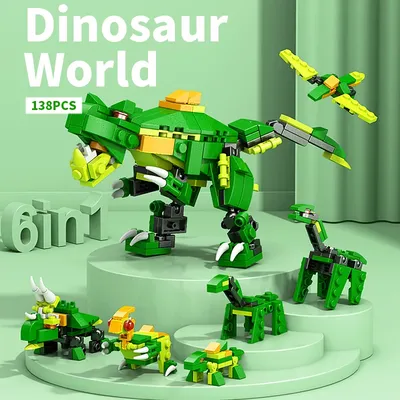 Kinder kleine Partikel Baustein Engineering Fahrzeug Flugzeug Tank Dinosaurier Junge Puzzle Geschenk DIY Geschenk Montage Spielzeug Image
