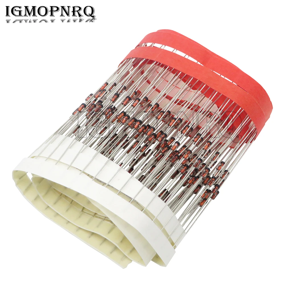 100PCS 1N4148 DO-35 IN4148 Hochgeschwindigkeits-Schaltdioden Neu Image