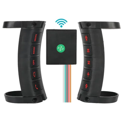 Bluetooth-kompatibel Für Auto Radio DVD GPS Andriod Player Multifunktions 10Tasten Drahtlose Steuer Tasten Led-hintergrundbeleuchtung Universal