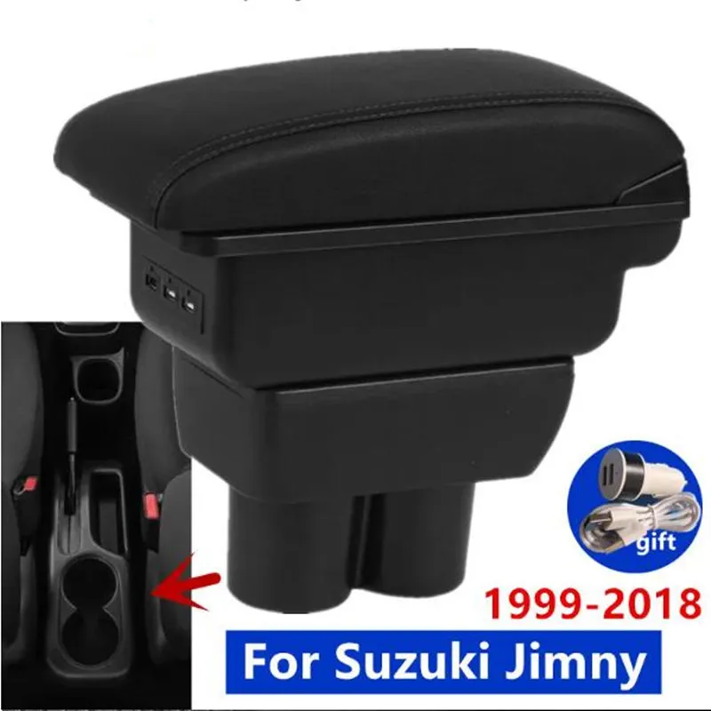 Für Suzuki Jimny Armlehne Box Suzuki Jimny JB23 JB43 Auto Armlehne box 1999-2018 Retrofit teile Arm Lagerung Box auto Zubehör Image