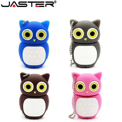 Jaster Cartoon Eule Modell USB-Flash-Laufwerk Speicher Stick Pen drive 4GB 8GB 16GB 32GB 64GB 128GB Image