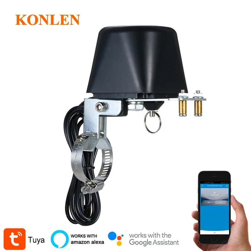 Tuya Wifi Bewässerungs ventil Gas regler Smart Life Manipulator Bewässerung Timer Garten Sprinkler Fernbedienung Google Alexa Image