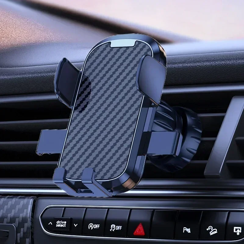 Universal-Telefon halter im Auto Mobile Mount Stand Entlüftung shaken Clip Autotelefon halter für iPhone Xiaomi Samsung Handy-Unterstützung Image