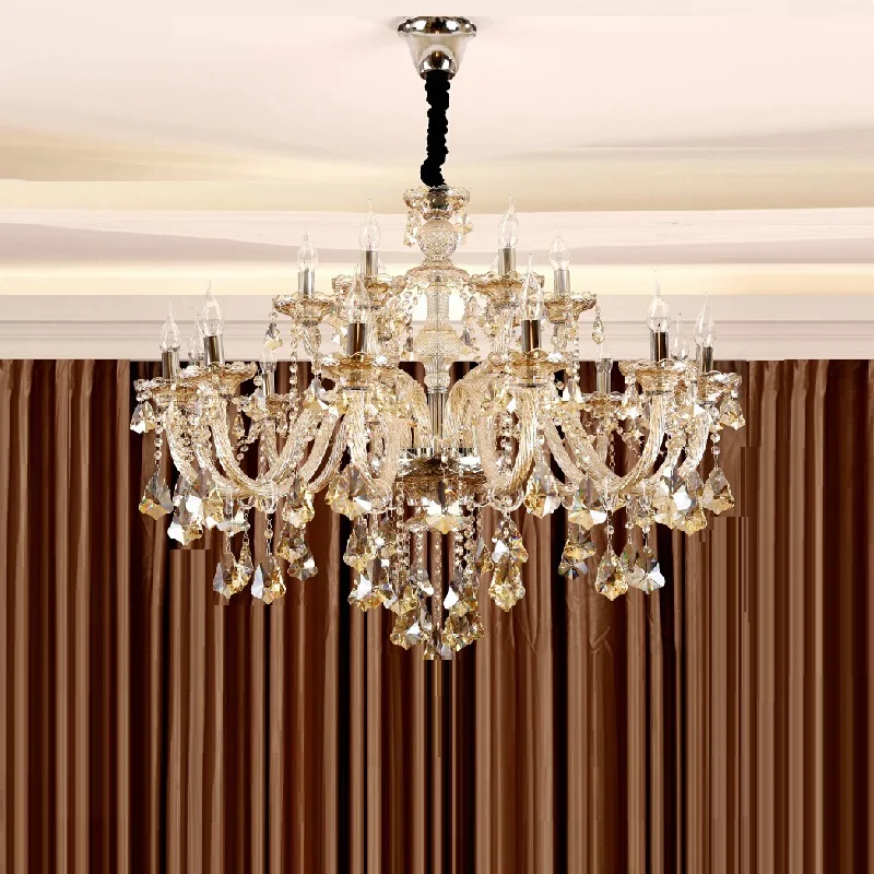 Neue Luxus Led Kristall Kronleuchter K9 Große 6/8/10/15/18 Arm Wohnzimmer Moderne Lüster De Lampen Für Schlafzimmer Restaurante Beleuchtung