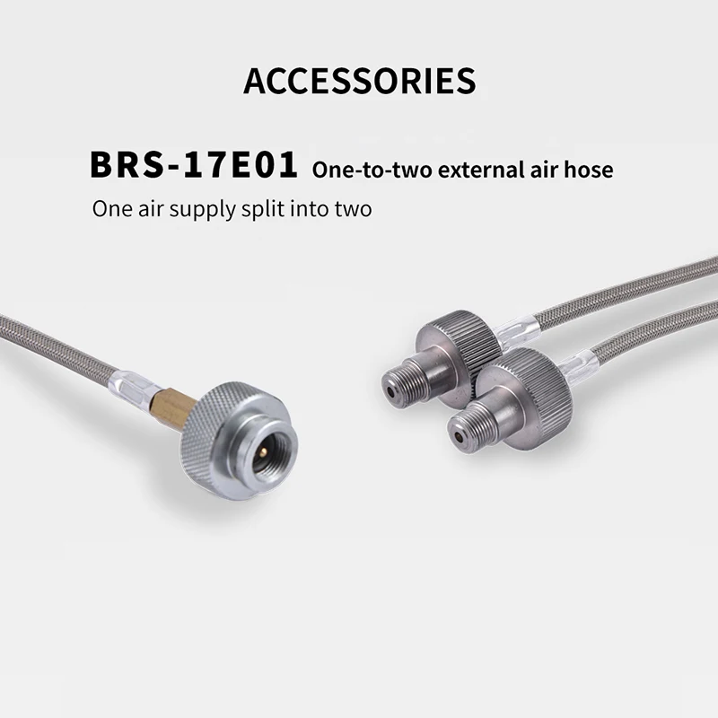 BRS-17E01 teilen sich in zwei externe Luftröhre Gas adapter Verlängerung schlauch Gasherd Adapter Outdoor Camping Herd Adapter Image