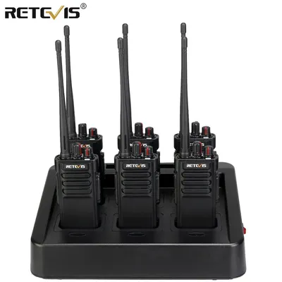Retevis RT29 IP67 Wasserdicht (optional) walkie Talkie Leistungsstarke Transceiver 6PCS Two Way Radio + RTC29 Sechs-Weg Multi Einheit Ladegerät