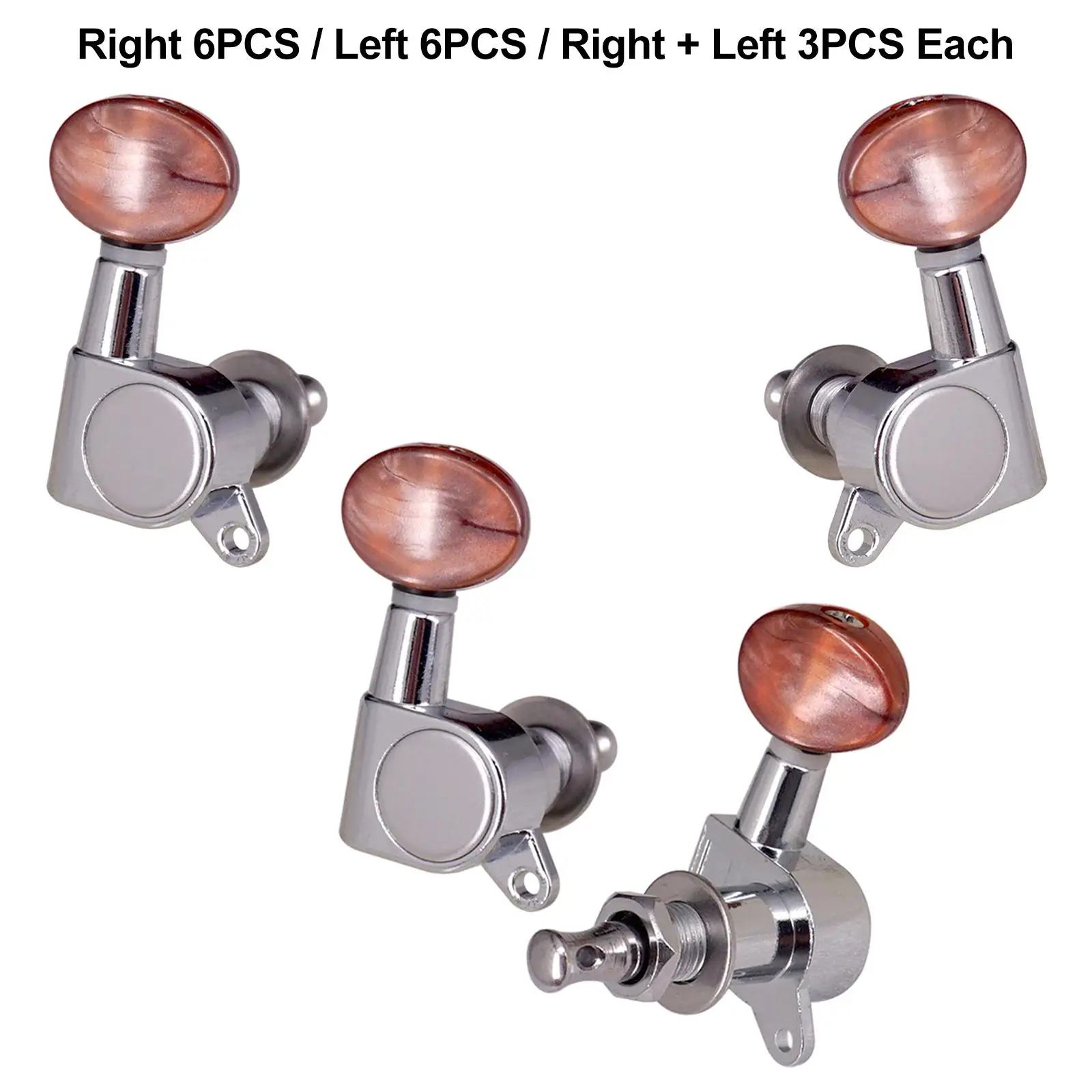 Saiten stimm stifte Zubehörteile beiliegende Verriegelung tuner Konkav knopf reparatur maschinen kopf tuner für Akustik gitarre Image