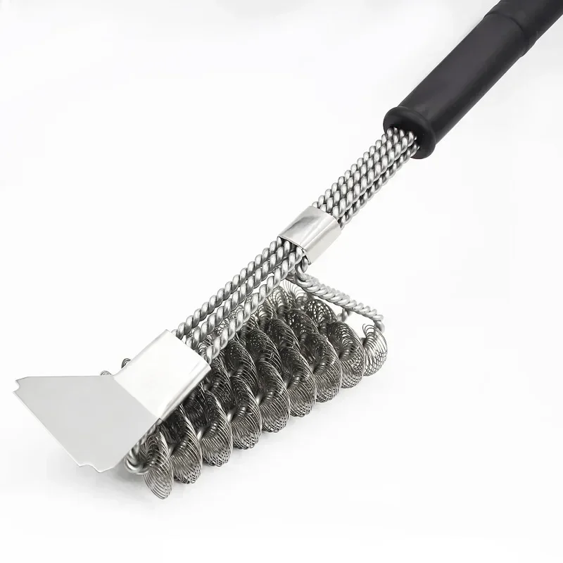 Barbecue Grill BBQ Pinsel Clean Tool Grill Zubehör Edelstahl Borsten Antihaft-Reinigungsbürsten Grill Zubehör