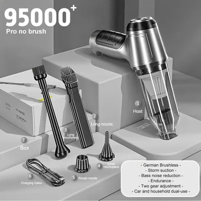 Auto Staubsauger 95000pa starke Saugkraft Hands taub sauger Gebläse 2 in 1 tragbaren Staubsauger für Image