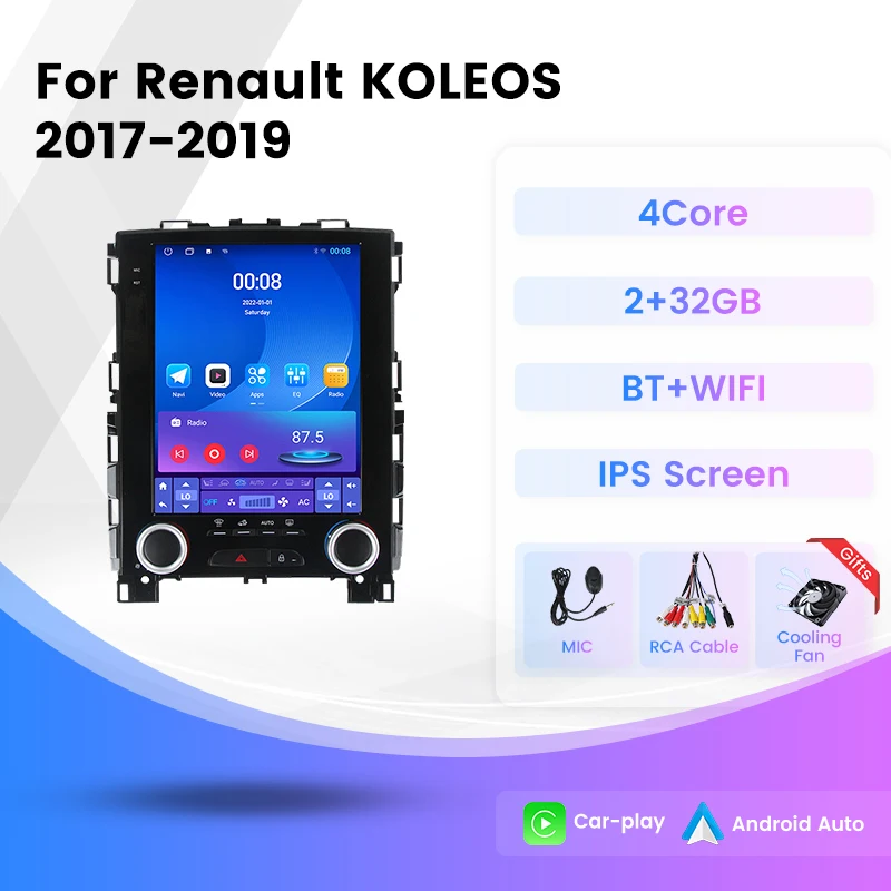 Android Auto Autoradio Multimedia Navigation für Renault Megane 4 Samsung Koleos "sm6" Talisman 2017-2019 Tesla Bildschirm Caraply intelligente systeme für autos carplay carplay für auto autoradio Image