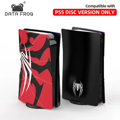 Daten Frosch Spinne Frontplatte für ps5 Disc Ersatz Shell Zubehör für Playstation 5 Schutzhülle Hart Image