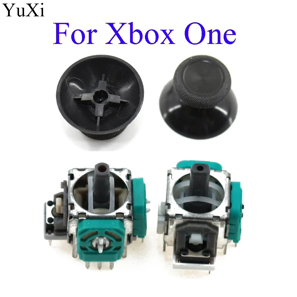 Yuxi 2 setzt 3d analoge Joystick Thumbs ticks Griff kappe Ersatzteile für Xbox One Gamepad Controller Image