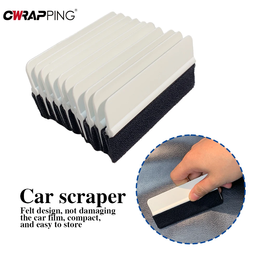 Auto Schaber Großhandel 5/10/20 stücke Rakel Auto Vinyl Kohle faser Wrap Film Aufkleber Entferner Tönung Reinigung Schaber Werkzeug