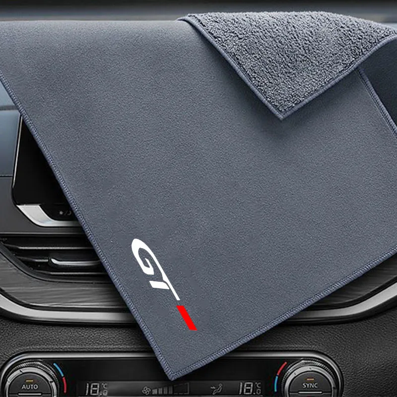 Auto Reinigung Trocknen Tuch Hohe Wasser Absorption Auto Waschen Handtuch Für Peugeot GT-5008 3008 1007 206 207 301 307 308 408 508 Image