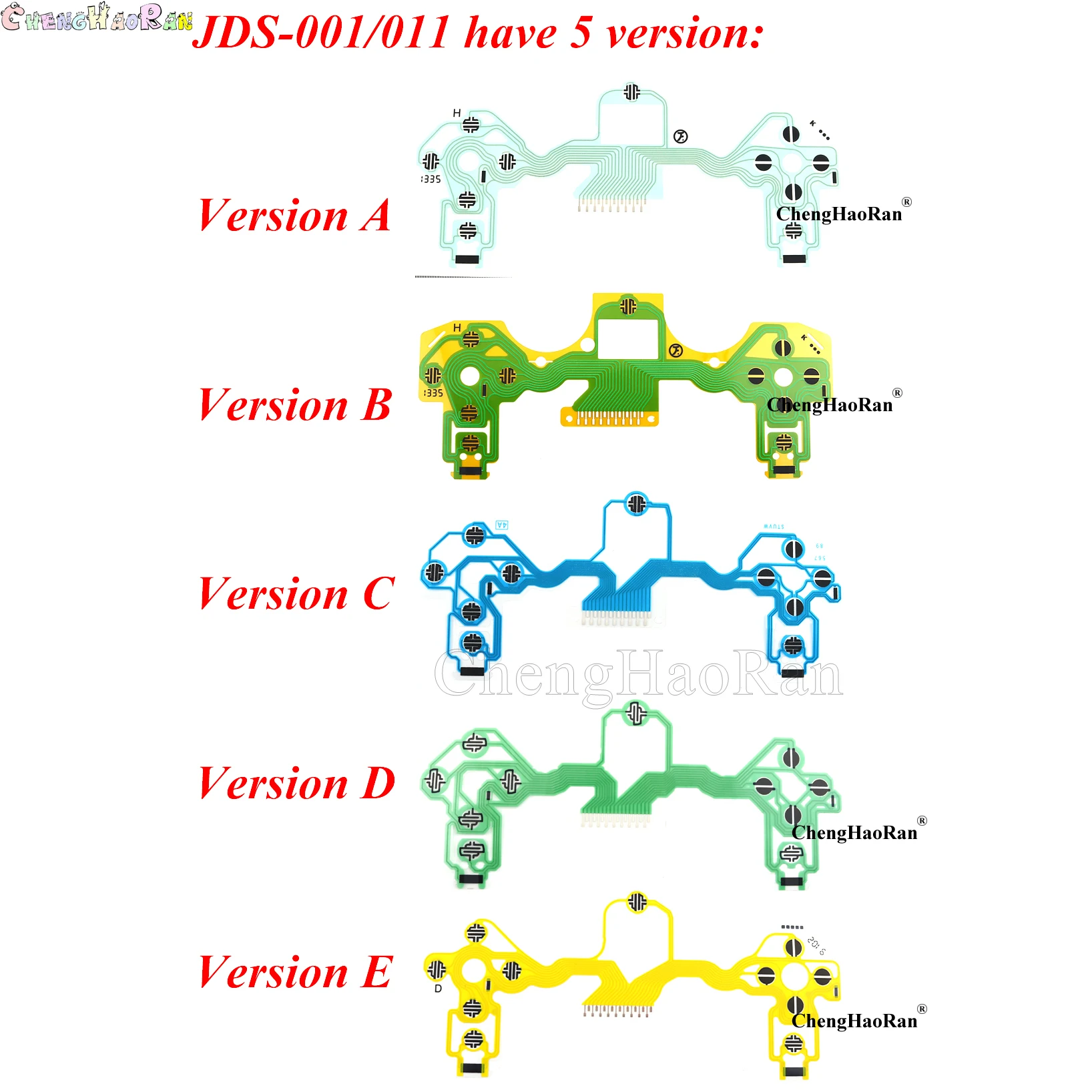 10 teile/los alte Version Controller leitfähiger Film für dualshock4 ps4 ds4 leitende Gamepad Flex Kabel jdm 011 010 Ersatzteile Image