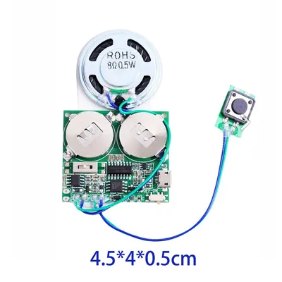 8M MP3 Sound Voice Audio Music Recordable Recorder Board Chip Programmable Music Module for Greeting