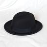 moda uomo fedora morbido vintage cappello hamburger cappello a cilindro da uomo berretto misto lana cappello da gentiluomo in feltro