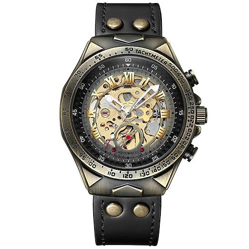 BINBOND A275 Herren Armbanduhren Retro Luxus Bronze Automatische Mechanische Uhr Mode Sport Herren Armbanduhren
