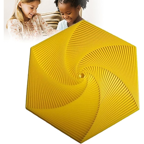 Fraktale Fidget Sechseck, 3D gedrucktes sechseckiges Spielzeug, 3D gedrucktes Fidget, Infinity Würfel Fidget Spielzeug, geometrisches Fidget Spielzeug, Sechseck Spiral Fidget Spielzeug, Stress und Angst Fidget Spielzeug