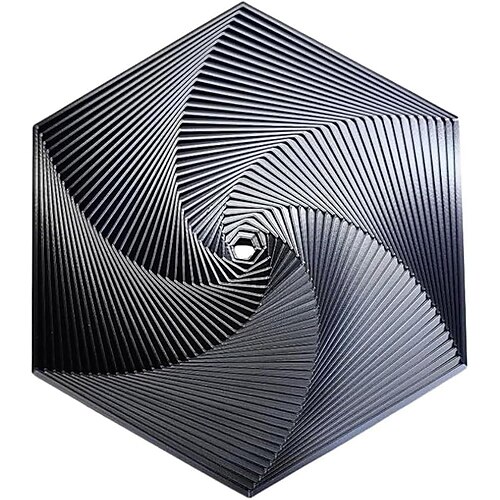 Fraktale Fidget Sechseck, 3D gedrucktes sechseckiges Spielzeug, 3D gedrucktes Fidget, Infinity Würfel Fidget Spielzeug, geometrisches Fidget Spielzeug, Sechseck Spiral Fidget Spielzeug, Stress und Angst Fidget Spielzeug Image