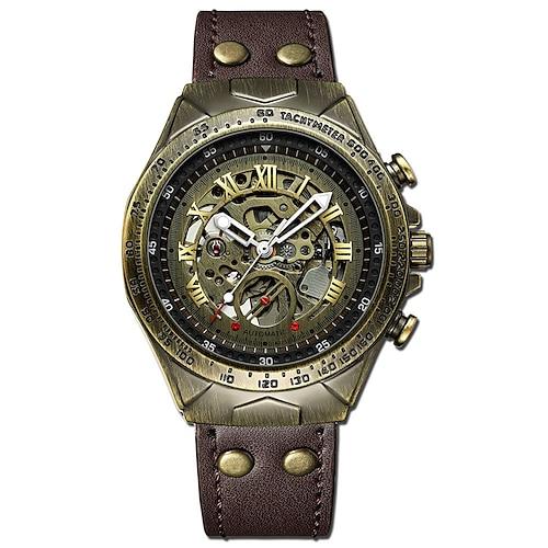 BINBOND A275 Herren Armbanduhren Retro Luxus Bronze Automatische Mechanische Uhr Mode Sport Herren Armbanduhren