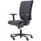 Bisley Five Bürostuhl in schwarz - PC Stuhl mit höhenverstellbaren Armlehnen, Drehstuhl mit Rollen für Schreibtisch, Office & Gaming - Ergonomisch