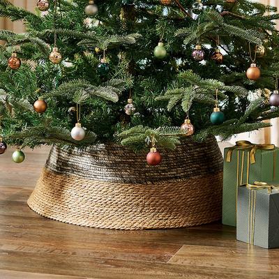 Christmas Natural Woven Tree Collar - Grandin Road