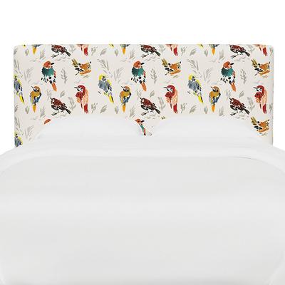 Vanessa Headboard - Rectangular, Rectangular/Aviary Multi, Queen - Grandin Road