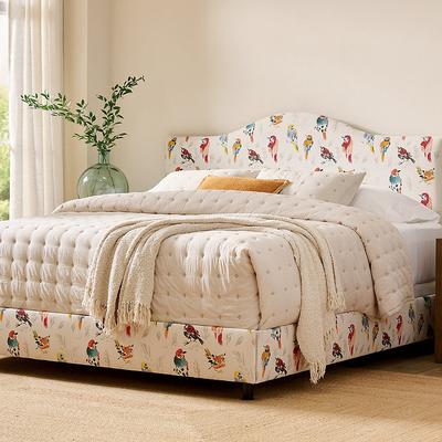 Vanessa Beds - Rectanglular, Rectangular/Linen Cream, Queen - Grandin Road