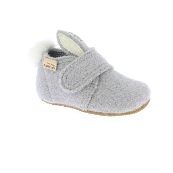 Living Kitzbühel - Baby's Klettschuh Hase mit Ohren - Hüttenschuhe 25 | EU 25 grau