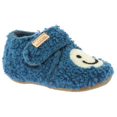 Living Kitzbühel - Baby's Klettschuh Smiley - Hüttenschuhe 20 | EU 20 blau Image
