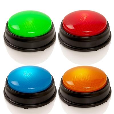 TEMU Answer Buzzers For Game Shows - 4pcs Game Buzzers With Lights & Sounds - Buzz Buttons For Kids Or Adults - Perfect For Classroom Games