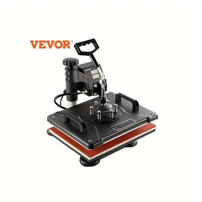 TEMU Vevor 8 In 1 Heat Press Machine 12x15 Inch Combo, Tshirt Press Machine Digital Control, Multifunctional Heat Transfer Machine Sublimation Combo For T-shirt Hat Mug Plate