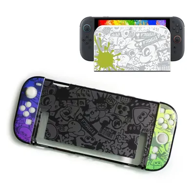 Hard Case TV Dock Charger Protective Crystal Shell For Nintendo Switch 2/NS Oled Game Console Joy-con Controller Cover Protector