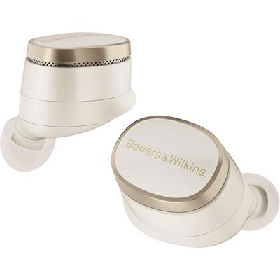 B&W Pi8 true-wireless headphones (dove white)