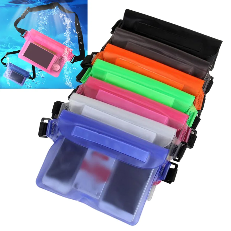 Wasserdichte Schwimmen Tasche Abdichtung Drift Tauchen Taille Pack Skifahren Unterwasser Telefon Fall Abdeckung Trockenen Schulter Tasche Für Strand Boot Sport Image