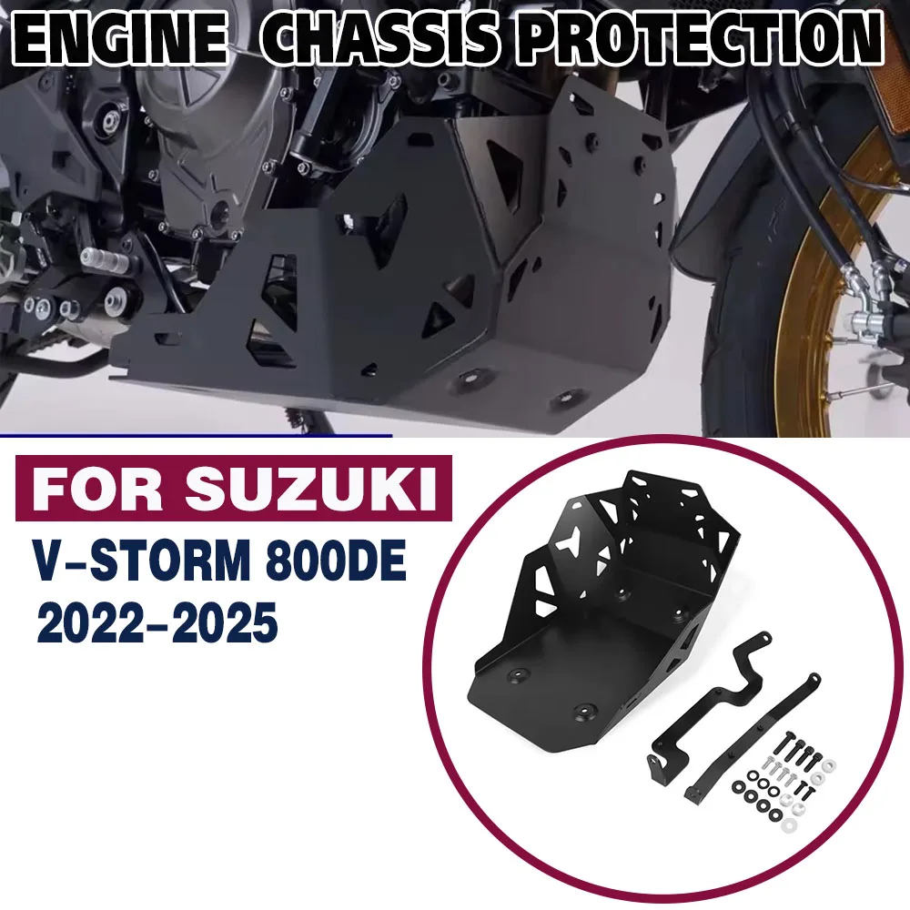 Für Suzuki V-STROM 800DE VSTROM 800DE V-strom 800 de 2022-2025 Unter Motor Schutz Chassis Schutz Abdeckung Bauch pan Skid Platte Image