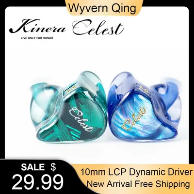 Kinera celest wyvern qing in-ear-kopfhörer 10mm lcp dynamischer treiber mit abnehmbarem ausleger Image
