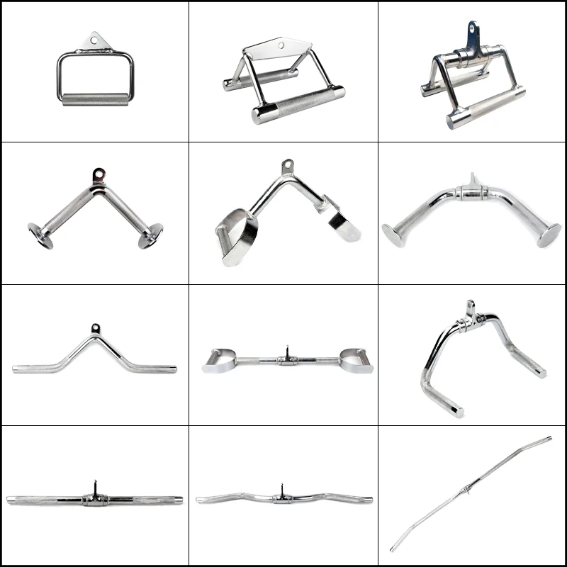 Fitness-Zubehör für Zuhause: Lat-Pull-Down-Stange, Verchromte Oberfläche, Rostfrei, Hohe Belastbarkeit, Fitness-Trizeps-Seil-Training