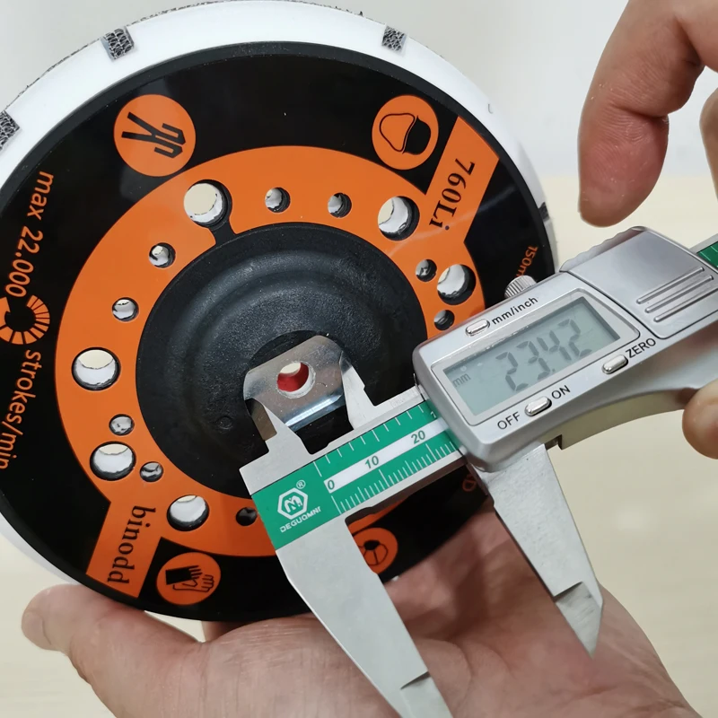 Geeignet für RUP ES 15,2 cm pneumatische Schleifscheibe mit Bürste, Trockenmühlen-Tablett, Widerhaken-Scheibenbasis Image