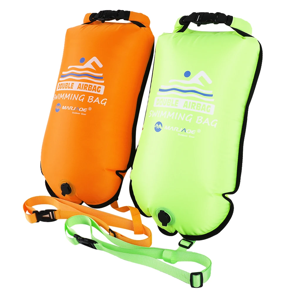 PVC-Schwimm eimer Packs ack Schlepptau Packs ack Doppel airbag Wasserdichte Doppel airbags für Schwimmbad Open Water Sport werkzeuge Image