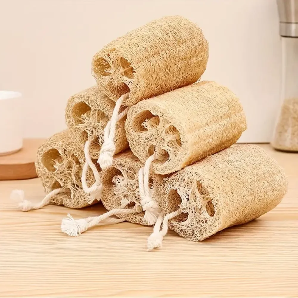 Natürlicher ägyptischer Luffa-Peeling-Körperwäscher, ägyptischer Dusch-Luffa-Schwamm-Körperwäscher für Frauen und Männer für den Körper Image