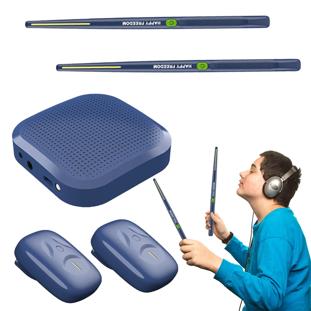 Somatos ensor isches virtuelles Drum Kit elektronische Air Drumsticks Musik instrument Smart Wireless Virtual Reality Drum Stick Pedale Kit Image