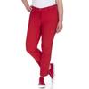 Chinohose KJBRAND "Betty Chino", Damen, Gr. 52 (26), K-Gr, rot, Web, Obermaterial: 60% Baumwolle, 37% Polyamid, 3% Elasthan, casual, bequem knöchellang, Hosen, mit Komfortbund