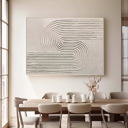 großes handgemachtes abstraktes graues Gemälde handgemachtes abstraktes Ölgemälde handgemaltes beiges Gemälde handgemachtes Wabi-Sabi-Kunstwerk Ölgemälde strukturiertes Ölgemälde beiges Ölgemälde Image