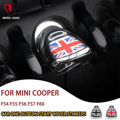 Car One Start Click Stop Button Switch Cover Stickers For Mini Cooper F54 F55 F56 F57 F60 Interior